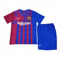 2021/22 Barcelona Home Soccer Kit (Jersey + Short) Kids