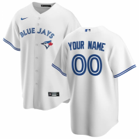 Toronto Blue Jays 2020 Home White Replica Custom Jersey Mens