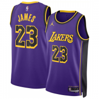 Los Angeles Lakers Swingman Jersey-Statement Edition Brand Purple 2023/24 Mens (LeBron James)