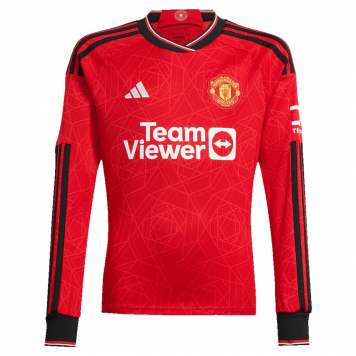 Manchester United Soccer Jersey Replica Home 2023/24 Mens (Long Sleeve)