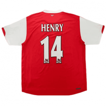 Arsenal Soccer Jersey Replica Home 2006/2007 Mens (Retro Henry #14)