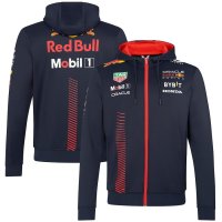 Oracle Red Bull Racing F1 Team Jacket Hoodie Navy Full Zip 2023 Men's