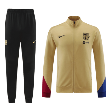 Barcelona Soccer Jacket + Pants Replica Yellow 2023/24 Mens