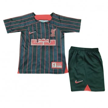 Liverpool Soccer Jersey + Short Replica X Lebron James 2023/24 Youth