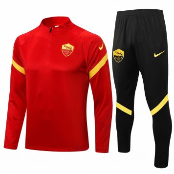 Roma Soccer Training Suit Red Mens 2021/22