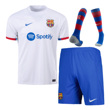 Barcelona Soccer Whole Kit Jersey + Short + Socks Replica Away 2023/24 Mens