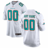 Miami Dolphins Mens White Player Game Jersey