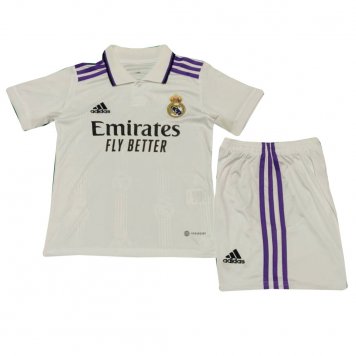 Real Madrid Soccer Jerseys + Short Replica Home Youth 2022/23