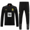 Borussia Dortmund Soccer Sweatshirt + Pants Replica Black Zipper 2023/24 Mens