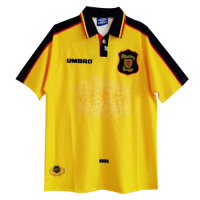 1998 World Cup Scotland Away Yellow Retro Soccer Jersey Replica Mens