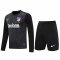2020/21 Atletico Madrid Goalkeeper Black Long Sleeve Mens Soccer Jersey Replica + Shorts Set