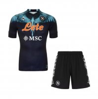 2021/22 Napoli Black Special Edition Soccer Jersey Replica + Short Kids