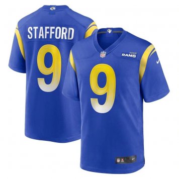 2021 Los Angeles Rams Matthew Stafford Royal NFL Jersey Mens