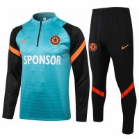 2021/22 Chelsea Green Half Zip Soccer Training Suit Mens