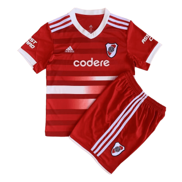 River Plate Soccer Jersey + Short Replica Away 2022/23 Youth