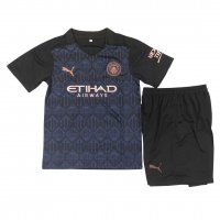 2020/21 Manchester City Away Kids Soccer Kit(Jersey+Shorts)