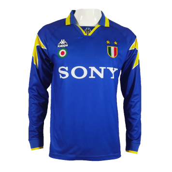 Juventus Soccer Jersey Replica Away Long Sleeve 1995/96 Mens (Retro)