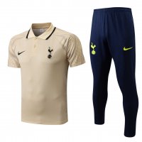 Tottenham Hotspur Soccer Polo + Pants Replica Beige 2022/23 Mens