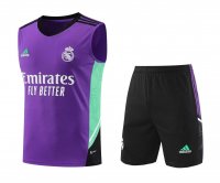 Real Madrid Soccer Singlet + Short Replica Purple 2023/24 Mens