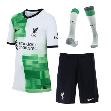 Liverpool Soccer Whole Kit Jersey + Short + Socks Replica Away 2023/24 Youth