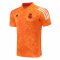 2020/21 Real Madrid UCL Orange Texture Mens Soccer Polo Jersey