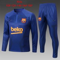 Barcelona Soccer Training Suit Replica Blue 3D 2022/23 Youth