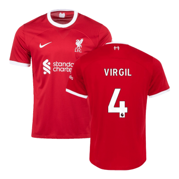 Liverpool Soccer Jersey Replica Home 2023/24 Mens (VIRGIL #4)