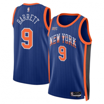 New York Knicks Swingman Jersey - City Edition Blue 2023/24 Mens (RJ Barrett #9)