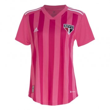 Sao Paulo FC Soccer Jersey Replica Pink 2022/23 Womens (Camisa Outubro Rosa)