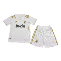 Real Madrid Soccer Jersey + Short Replica Retro Home 2011/2012 Youth