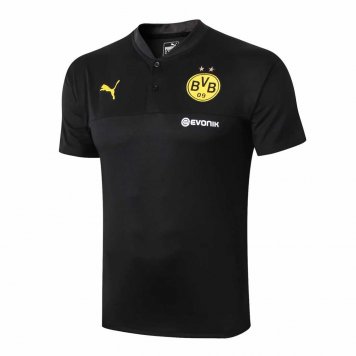 2019/20 Borussia Dortmund Black Mens Soccer Polo Jersey