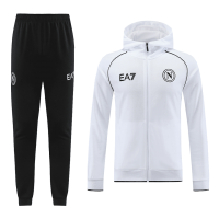 Napoli Soccer Jacket + Pants Replica White 2023/24 Mens (Hoodie)