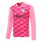2020/21 Manchester City Goalkeeper Pink Long Sleeve Mens Soccer Jersey Replica
