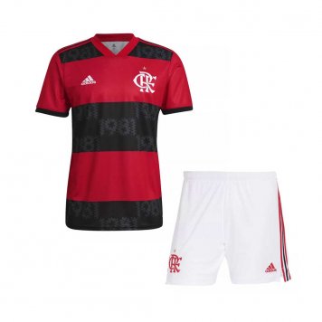2021/22 Flamengo Home Soccer Kit (Jersey + Short) Kids