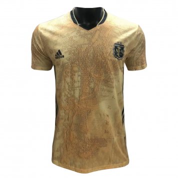 2021/22 Argentina Gold Commemorative Edition Mens Soccer Jersey Replica