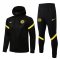 Chelsea Soccer Training Suit Jacket + Pants Hoodie Black Mens 2021/22