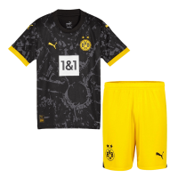 Borussia Dortmund Soccer Jersey + Short Replica Away 2023/24 Youth
