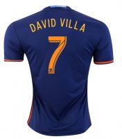 2016/17 New York City Away Navy Soccer Jersey Replica David Villa #7