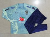 Brazil Soccer Training Suit Aqua Mens 2022