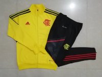 Flamengo Soccer Training Suit Jacket + Pants Yellow Mens 2022/23