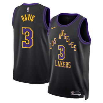 Los Angeles Lakers Swingman Jersey - City Edition Black 2023/24 Mens (Anthony Davis #3)