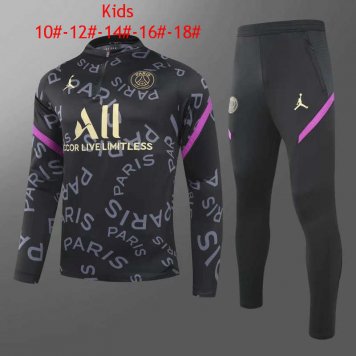 2020/21 PSG Black Kids Soccer Training Suit