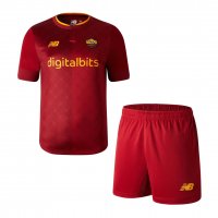 Roma Soccer Jersey + Short Replica Home Youth 2022/23