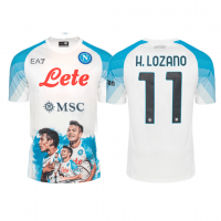 Napoli Soccer Jersey Replica Face Game White 2022/23 Mens (H. LOZANO #11)