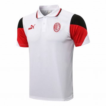 AC Milan Soccer Polo Jersey White Mens 2021/22
