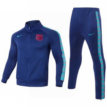 2021/22 Barcelona Blue II Soccer Training Suit (Jacket + Pants) Mens