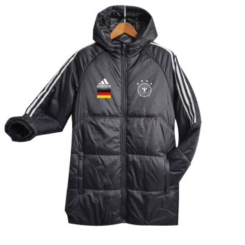 Germany Cotton Winter Soccer Jacket Black 2023 Mens