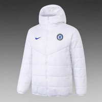 2020/21 Chelsea White Mens Soccer Winter Jacket