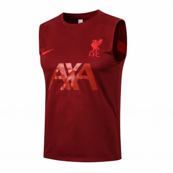 2021/22 Liverpool Burgundy Mens Soccer Singlet Jersey