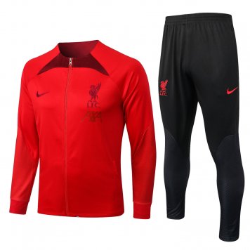 Liverpool Soccer Training Suit Jacket + Pants Red 2022/23 Mens